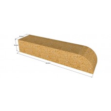 Yellow Firebrick Czech Curved Edge 5.5*22*4