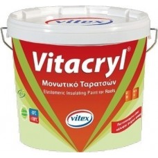 VITACRYL Elastomeric Insulating Paint for Roofs Red 10Lt